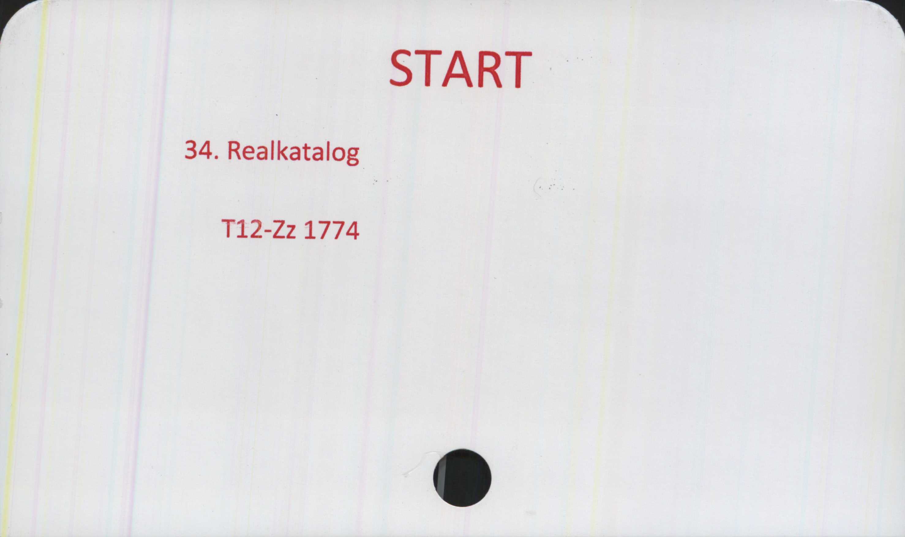  ﻿r

34. Realkatalog
T12-Zz 1774

START
